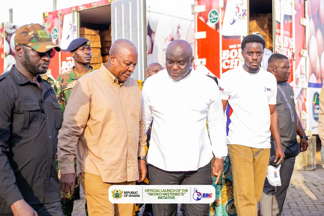 Dr. Boris b and President John Mahama The Nkoko Nkitinkiti project